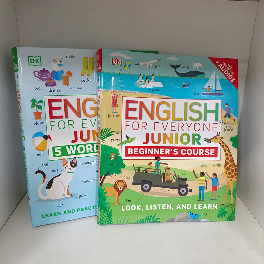 Kids English Learning Books DK English for Everyone Junior 5 Words A Day & Beginner Course Vocabulary Builder Workbook