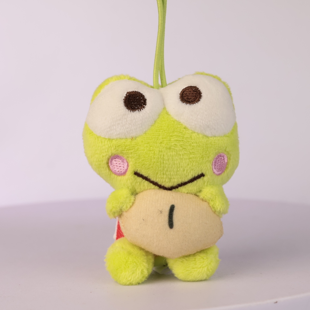 พวงกุญแจตุ๊กตา เคโระเคโระเครอปปี้ Keroppi Sushiro x Hapidanbui ซูชิโร่ คอลแลปส์ ของสะสม Sanrio ญี่ปุ