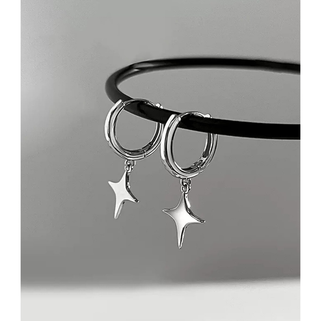 kym.vibes - bintang earrings ต่างหูดาวสี่แฉก ต่างหูห้อย ต่างหูห่วง