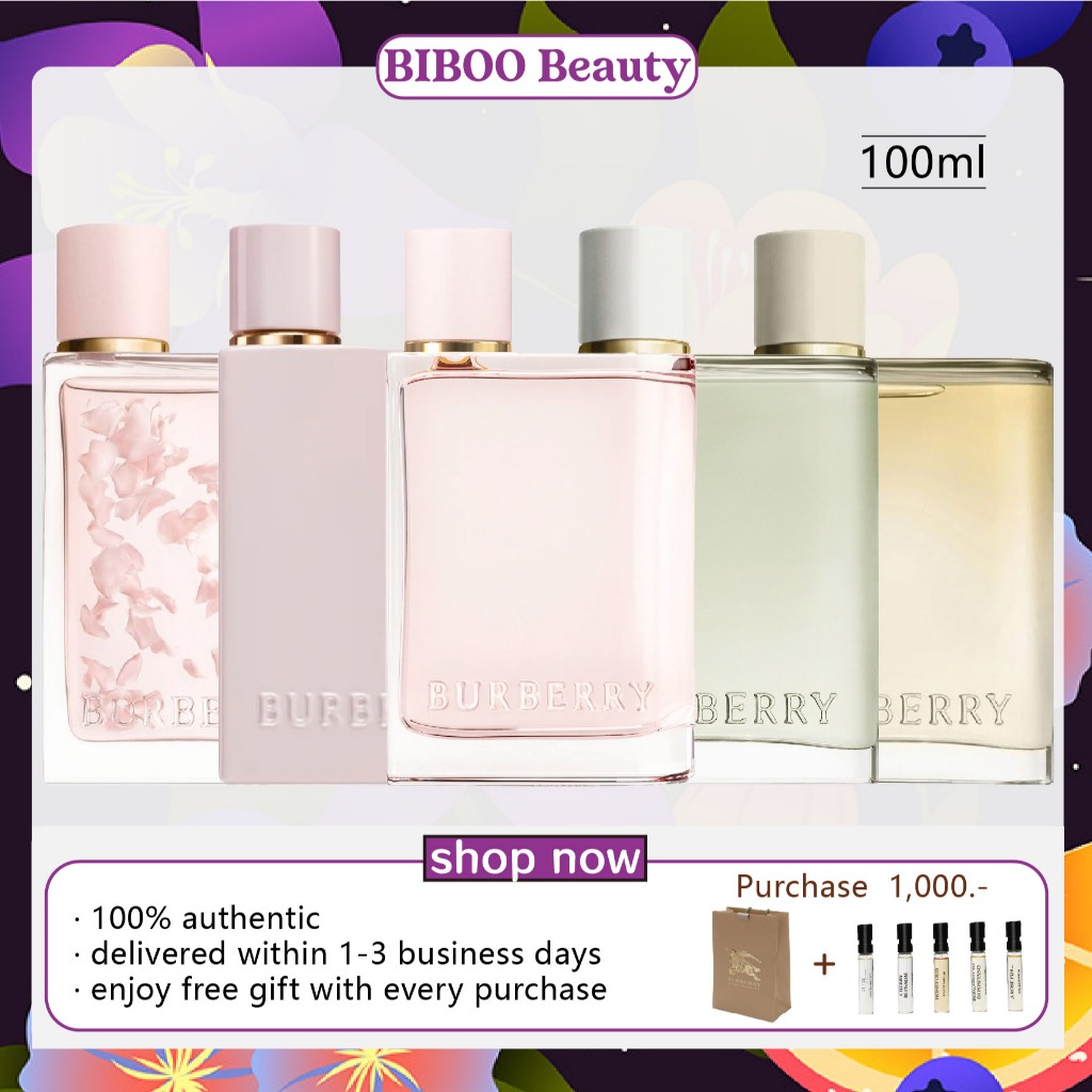 Burberry Her Exlir Eau de Parfum London Dream Blossom Petals Eau de Toilette 88/100ml ของแท้ 100%