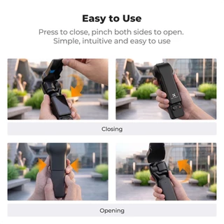 K&F CONCEPT เคสกันกระแทก พร้อมช่องฟิลเตอร์แม่เหล็กและการ์ด สำหรับ DJI Osmo Pocket 3/4