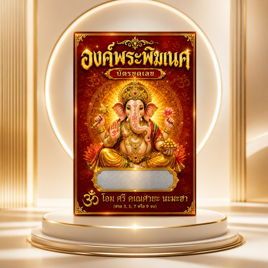 บัตรขูดพระพิศเนศ ร้านมหาเฮง ขายดี รูปที่ 3