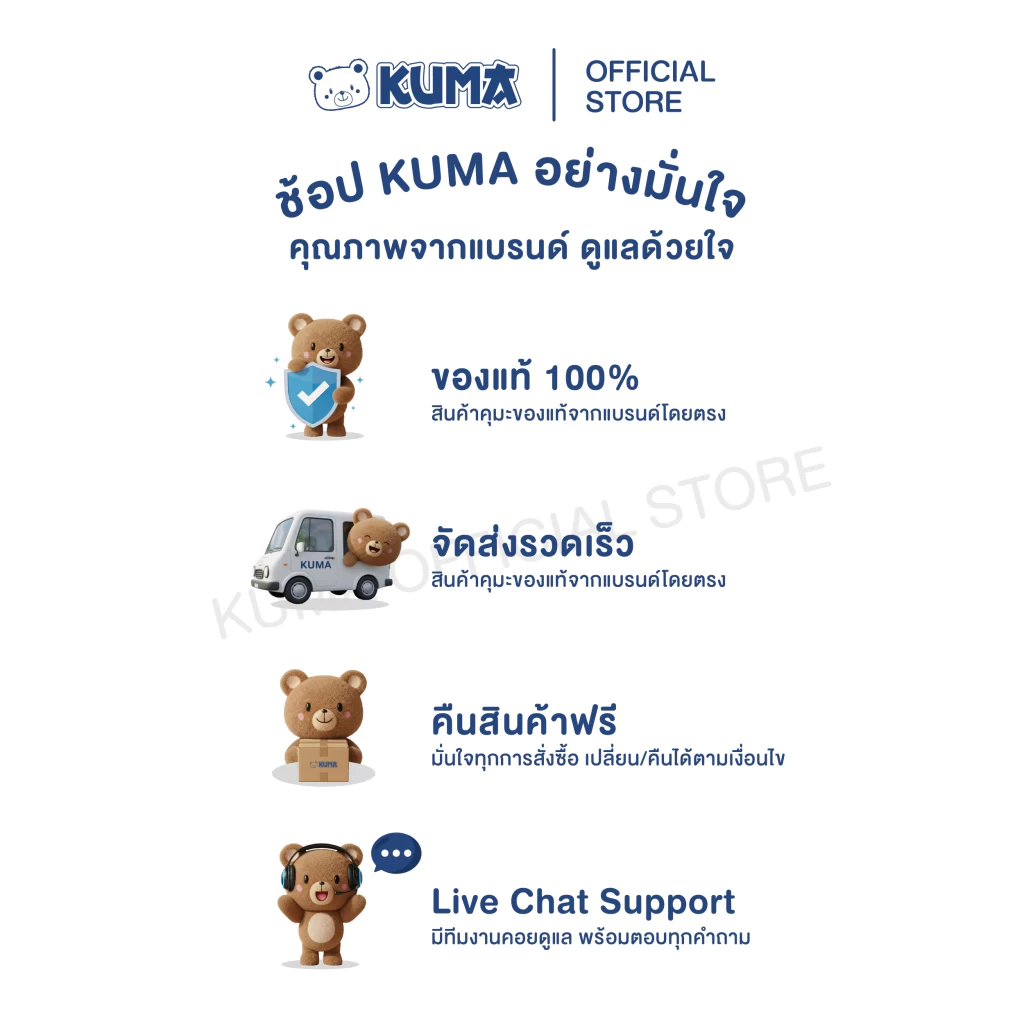 กระดาษทิชชู่ คุมะ แบบแขวน 1000 แผ่น แพ็ค thumbnail 7