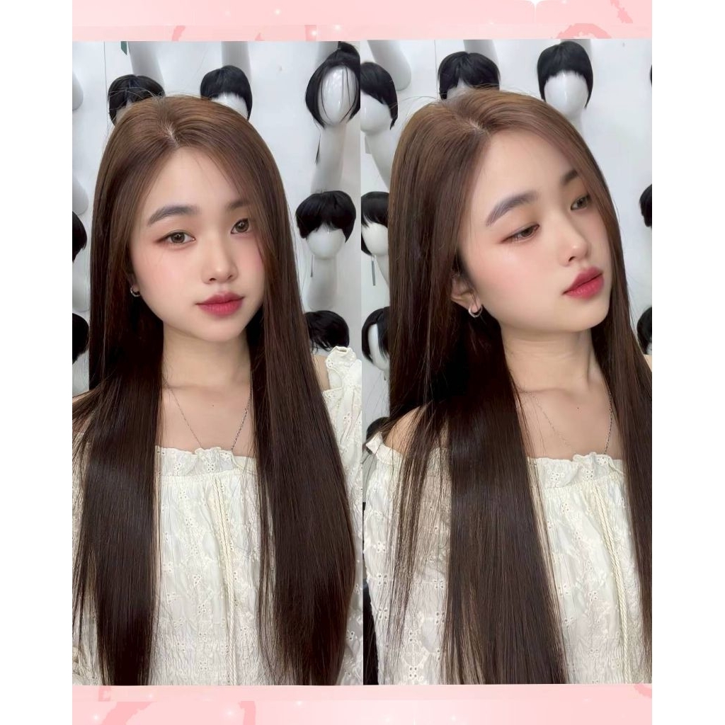 วิกผมแท้รุ่นจุ๊บแสก Jub Skinหน้าแนบเนียนเหมือนไม่ได้ใส่