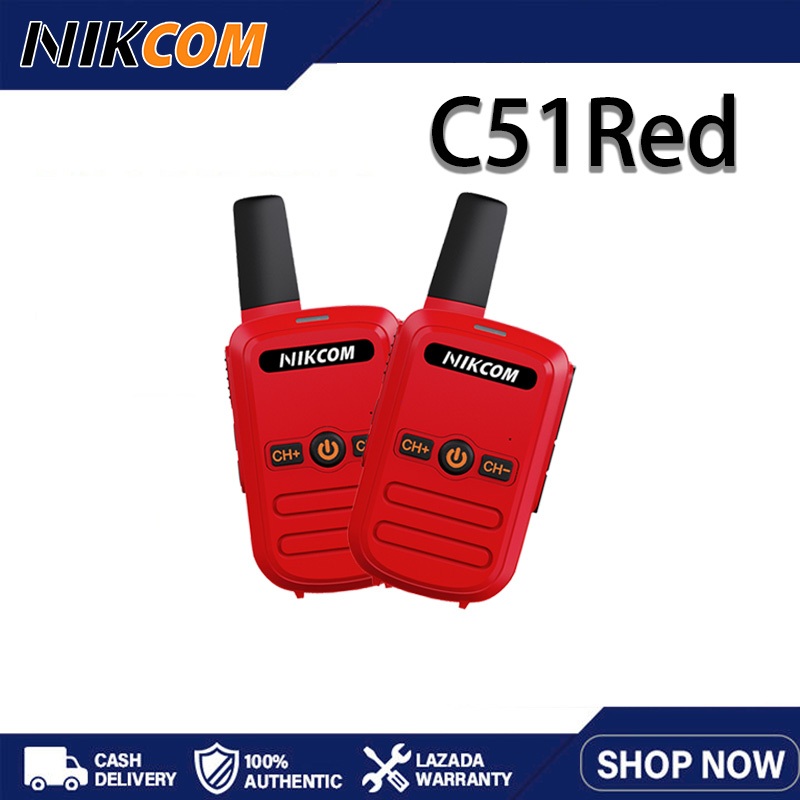 NIKCOM C51 อุปกรณ์ประสานงานทีม 3W 16ช่อง แบต9800mAh IP54 245MHz กันน้ำ รับรองNBTC ก่อสร้าง แคมป์ปิ้ง