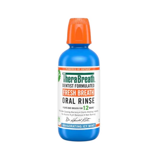 [คละสูตร x2] TheraBreath (Icy Mint) + (Mild Mint) 473 ml | น้ำยาบ้วนปาก ลดกลิ่นปาก ไม่มีแอลกอฮอล์