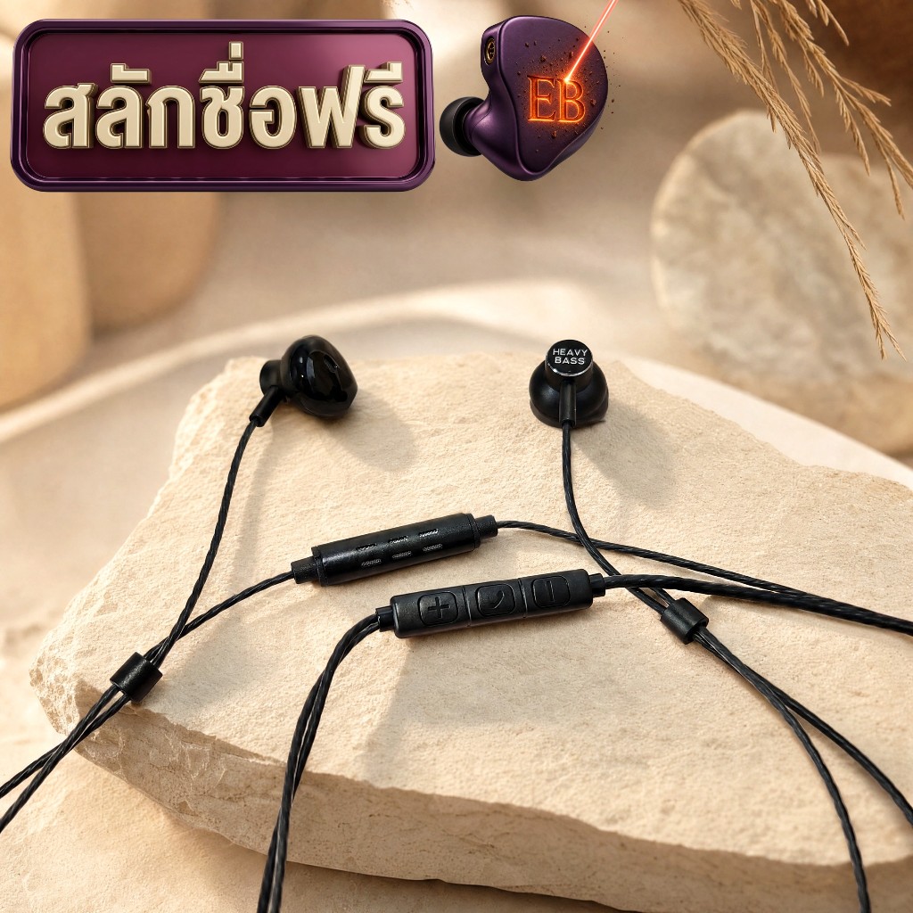 [สลักชื่อฟรี] หูฟัง Earbud รุ่น มะยม ไมค์เทพติดปาก คุยชัด เบสแน่น - Elite BASS