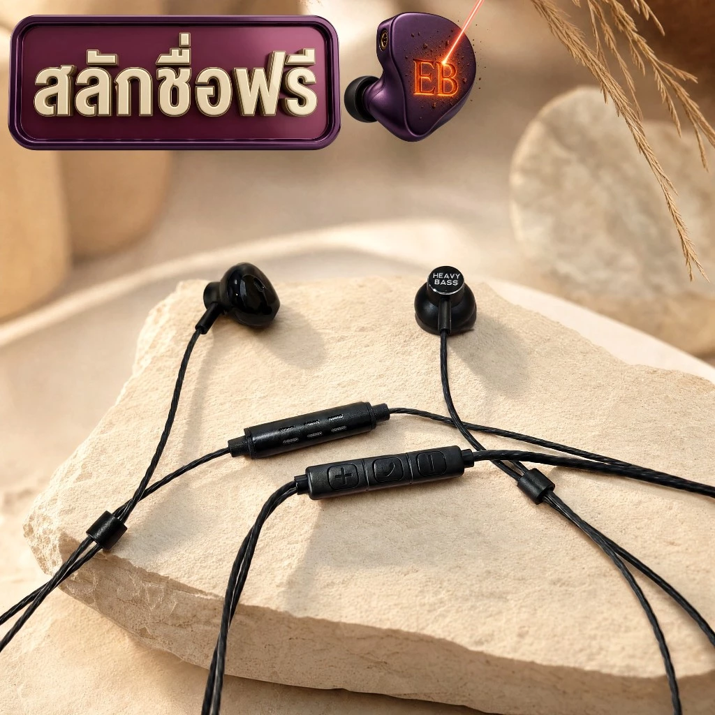 [สลักชื่อฟรี] หูฟัง Earbud รุ่น มะยม ไมค์เทพติดปาก คุยชัด เบสแน่น - Elite BASS