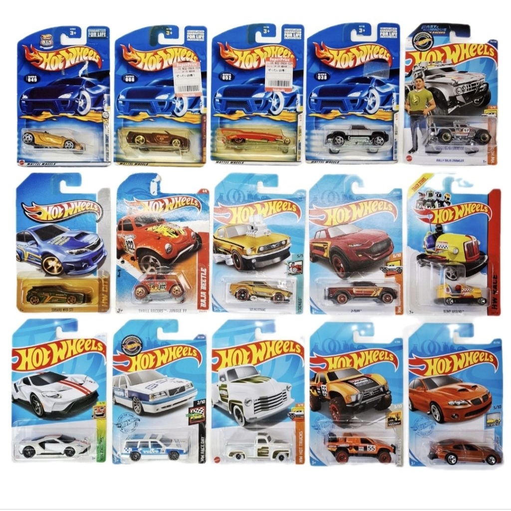 Hot wheels โมเดลรถเหล็ก 1:64 แพ็คไม่ค่อยสวย (แตก/ยับ)