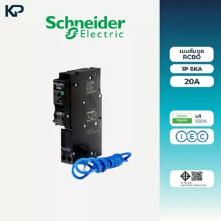 Schneider เบรกเกอร์กันดูด RCBO 1P 10A 16A 20A 32A 40A 50A 6kA 30mA ลูกเซอร์กิตกันดูด ลูกย่อยกันดูด QO1C06RCBO30 Square D