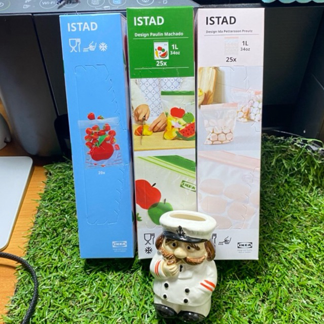 ISTAD ถุงซิปล็อก ใส่ของอเนกประสงค์ ใส่ของกิน ของใช้, 1 ลิตร 25 ใบ By IKEA