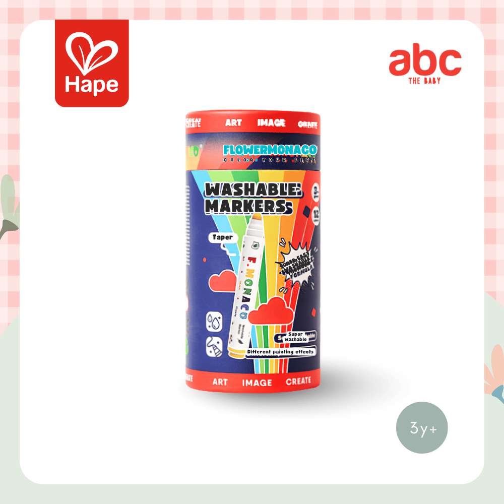 Hape - Taper Head Washable Markers 30 – Fine-Tip Washable Markers, 30 Colours 3Y+ image 8