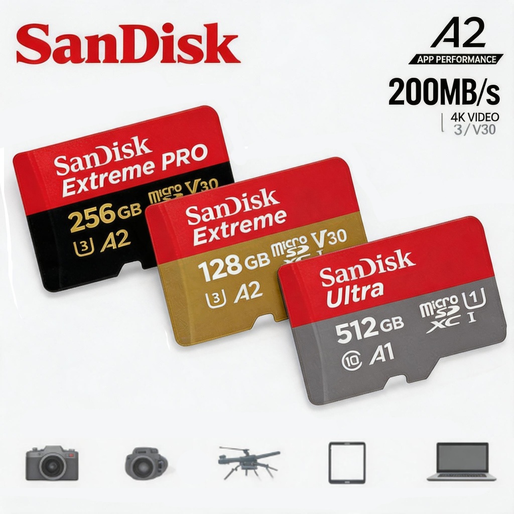 Sandisk Ultra-Extreme-Extreme Pro micro SDcard 32GB/64GB/128GB/256GB/512GB/1TB เมมโมรี่การ์ด