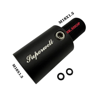 วาล์วคอถัง Superwell เปิด-ปิดลม เกลียวใส่ถังM18x1.5 เกลียวต่อเรคM18x1.5 อุปกรณ์ตู้พรรณไม้น้ำ ถังออกซิเจนตู้ปลา CO2