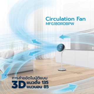 Midea พัดลมหมุนเวียนอากาศ รุ่น MFG180R0BPW *รับประกัน 3 ปี