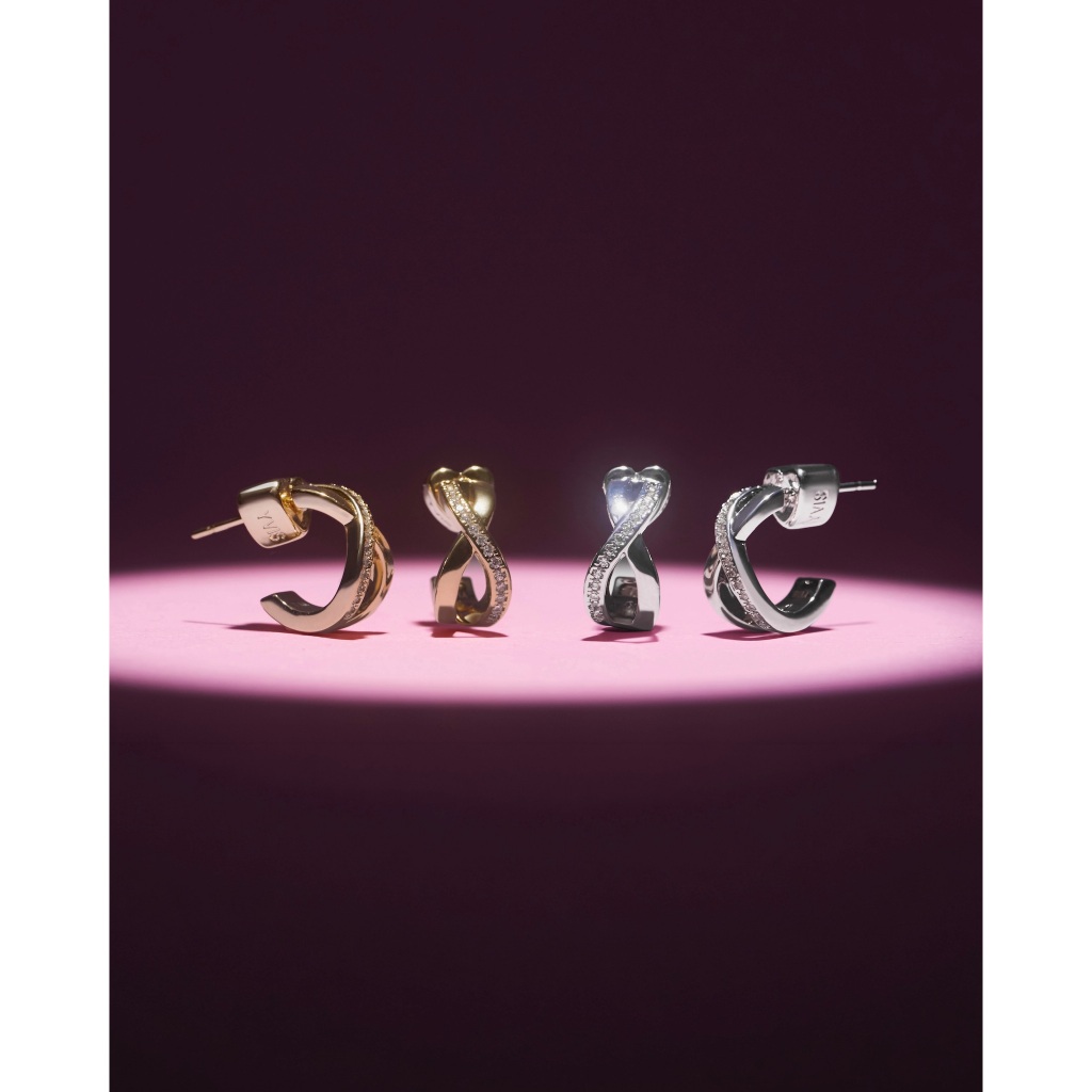 YVIS Jovia Brass Stud Earrings - Cosmos Collection