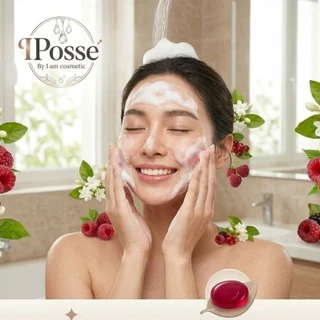 สบู่ล้างหน้า ดูแลหน้าเป็นฝ้า กระ ผิวหมองคล้ำด้วยสารสกัดผลไม้เบอร์รี่สีแดง 4 ชนิด ขนาด 60กรัม