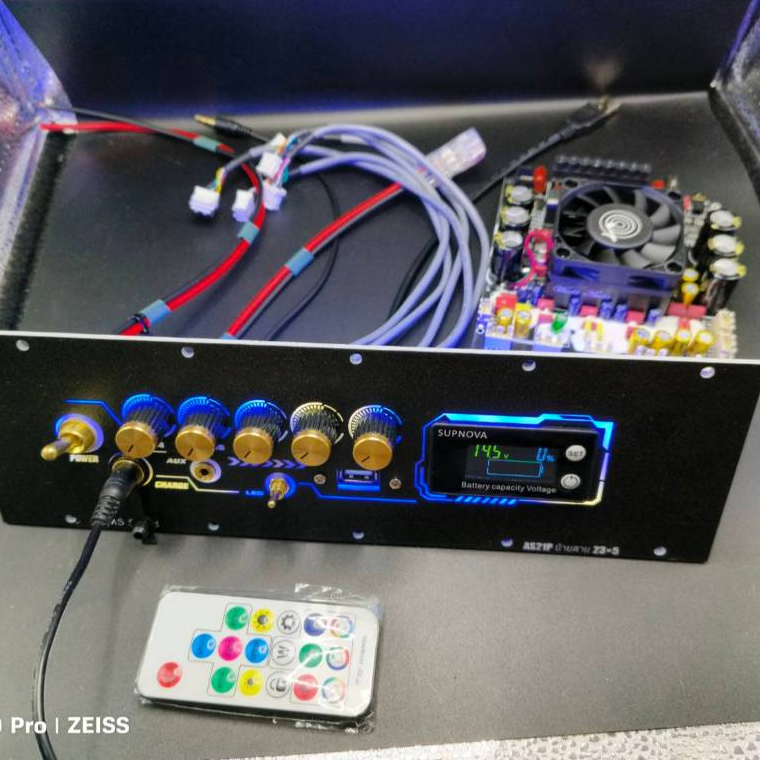 ชุดเพลท AS21P ตัวใหม่(คาปาทอง) โมเบส กลาง แหลม วัดแบตดิจิตอล ลาย ใหม่ v.1 มีไฟled พร้อมใช้งาน