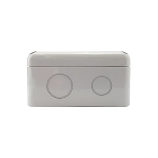 NANO กล่องพักสาย 4x4 ABS รุ่น NANO-202 บล็อคพักสาย Box กันน้ำ สีขาว เหลือง เทา ดำ IP65 มอก.513-2548