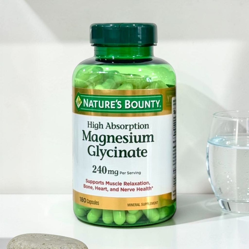 Nature's Bounty Magnesium Glycinate ขนาด 240mg จำนวน 180 แคปซูล