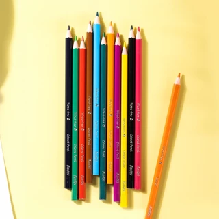 Bantex สีไม้ ดินสอสีไม้ 12/24/36/48 สีละเอียด ระบายสวย แท่งยาว เนื้อไม้คุณภาพ Color pencil