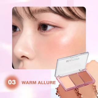 (บลัชทรีโอเลเยอร์ ปัดเเก้ม) BEAUTERRY MY HOME LAYER TRIO BLUSH PALETTE