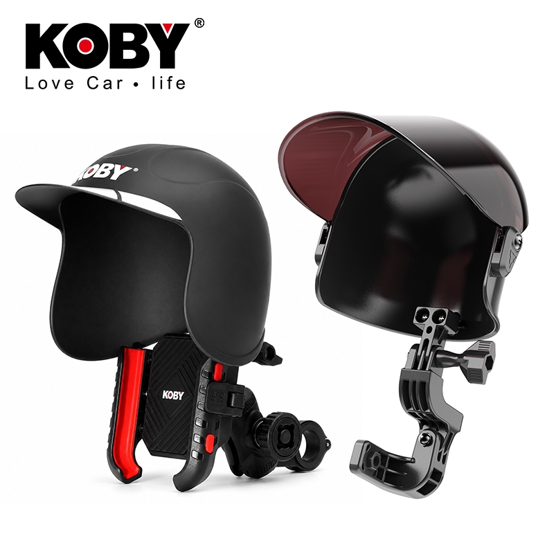 KOBY หมวกกันน็อคจิ๋ว กันแดด กันฝน สำหรับที่จับโทรศัพท์มอเตอร์ไซค์ รองรับรุ่น V2 V3 ( รุ่น 333 & รุ่น 300 )