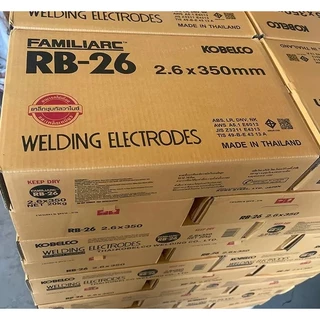 【📦จัดส่งจากประเทศไทย📦】RB-26 (20kg) ลวดเชื่อมไฟฟ้า โกเบ 2.6/3.2 มม เชื่อมเหล็กเหนียว เหล็กบาง ของแท้ 100%