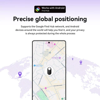 HOCO E98A Smart Anti-Lost Tag Android | Google Find My Device Tracker | Key Wallet Bag Locator | Bluetooth Smart Tracker
