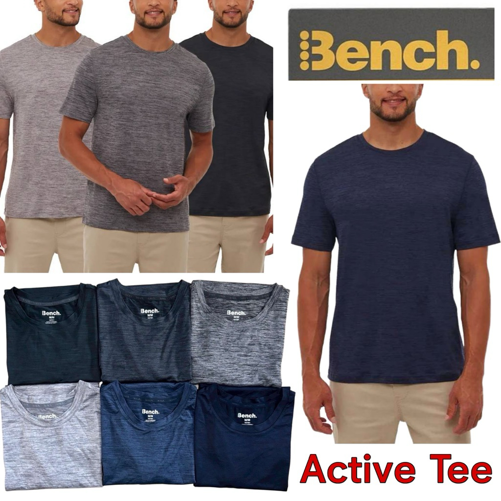 เสื้อกีฬาแขนสั้น Bench Men's Active Mesh Tee