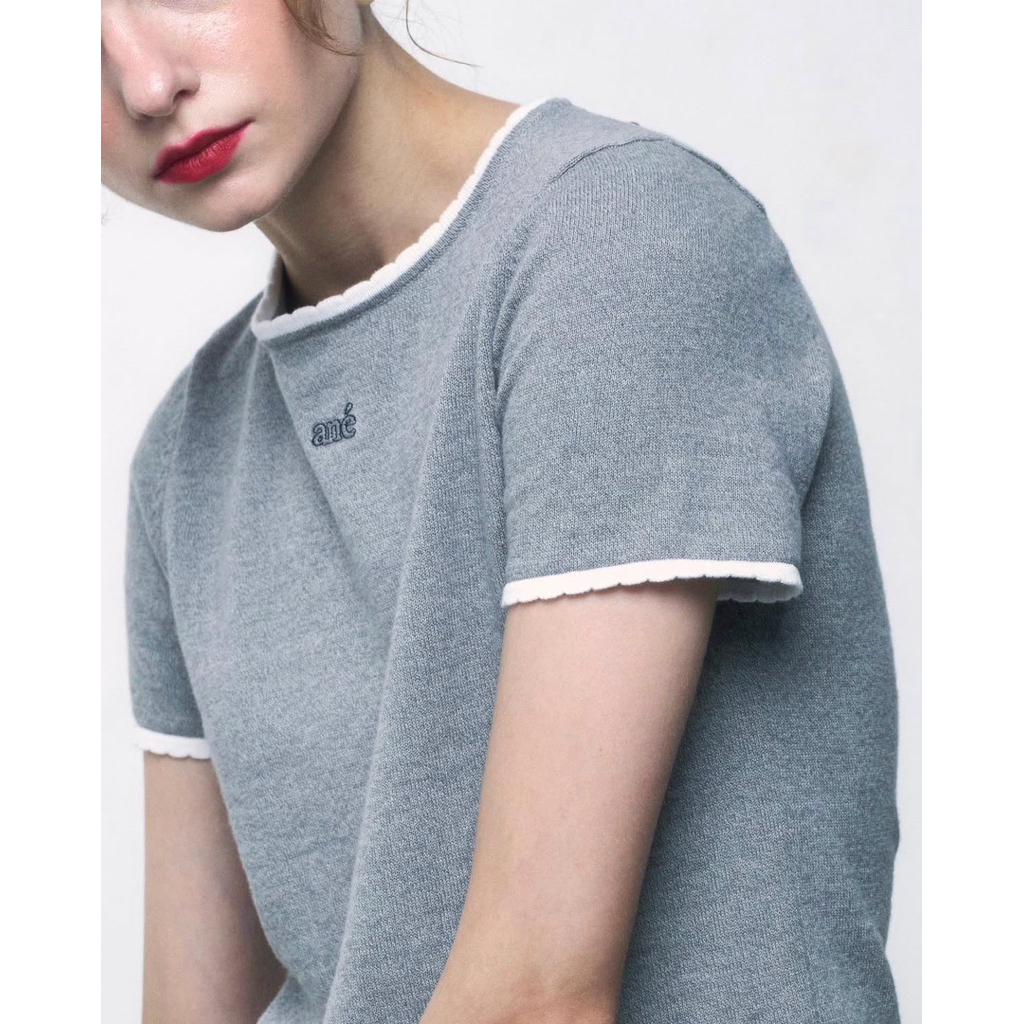 USED🔥 Ane.wear -Scallops collar knitted t-shirt