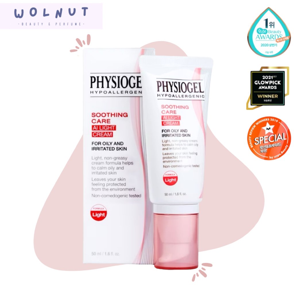 ( ฉลากไทย) Physiogel Soothing Care AI Light Cream 50ml ฟิสิโอเจล ชูตติ้ง แคร์ เอไอ ไลท์ ครีม