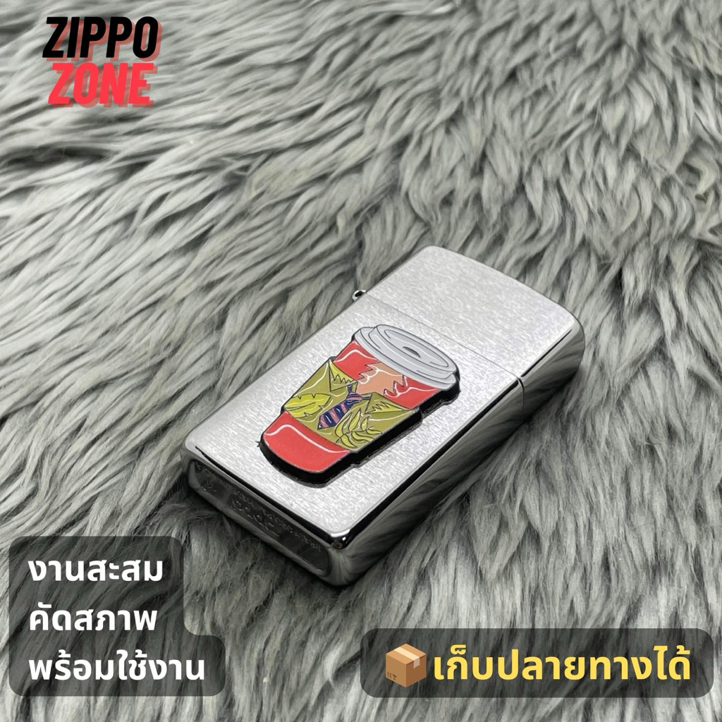 Zippo แท้ มือสอง ZZB80 พิน กาแฟ ปี 2011 11 | ไฟแช็ค Zippo USA ของแท้ | พร้อมส่ง