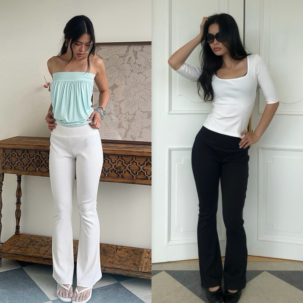 BEMYCHIC กางเกงขายาวขาม้า รุ่นBell Pants