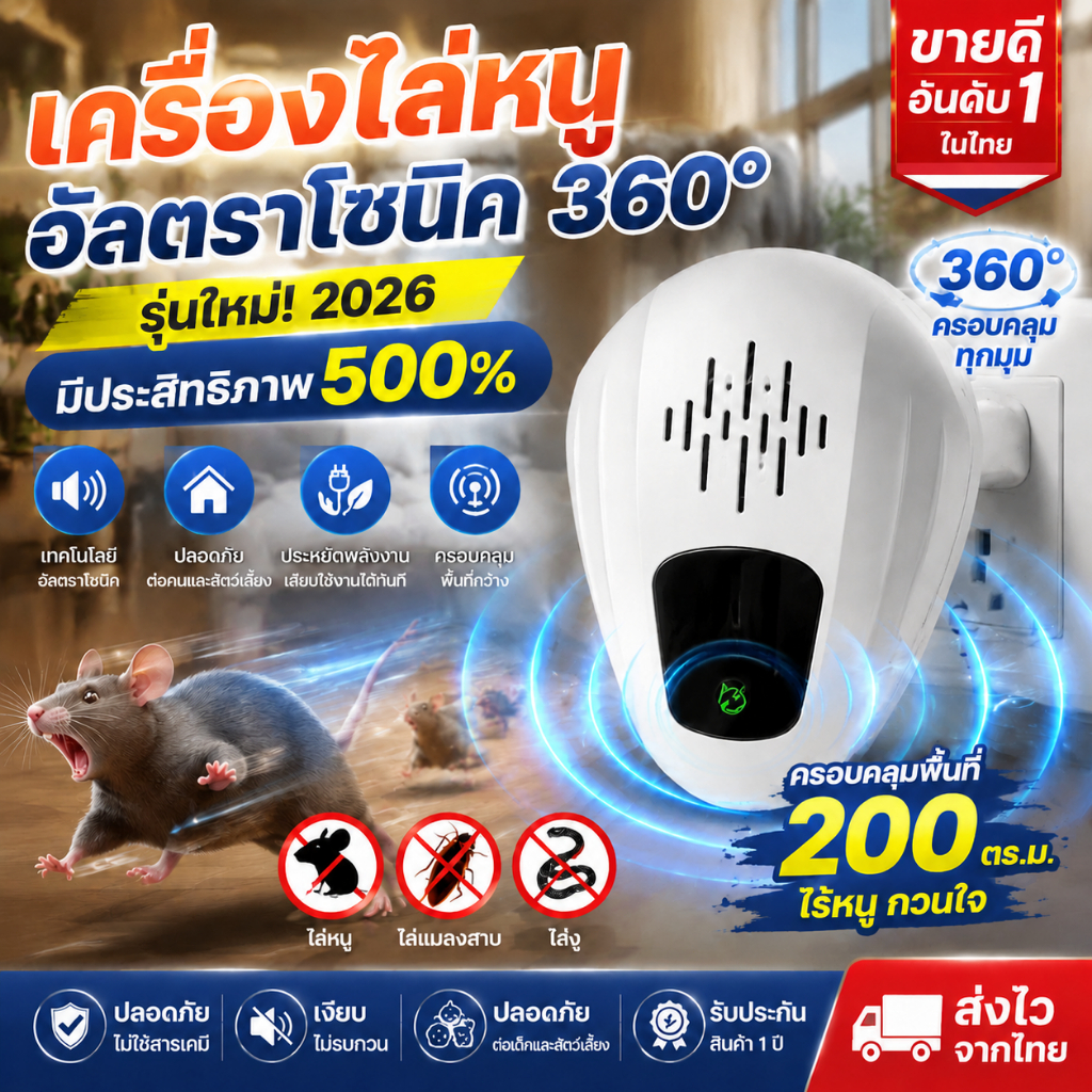 อาทไล่หนู เครื่องไล่หนู คลื่นไล่หนู