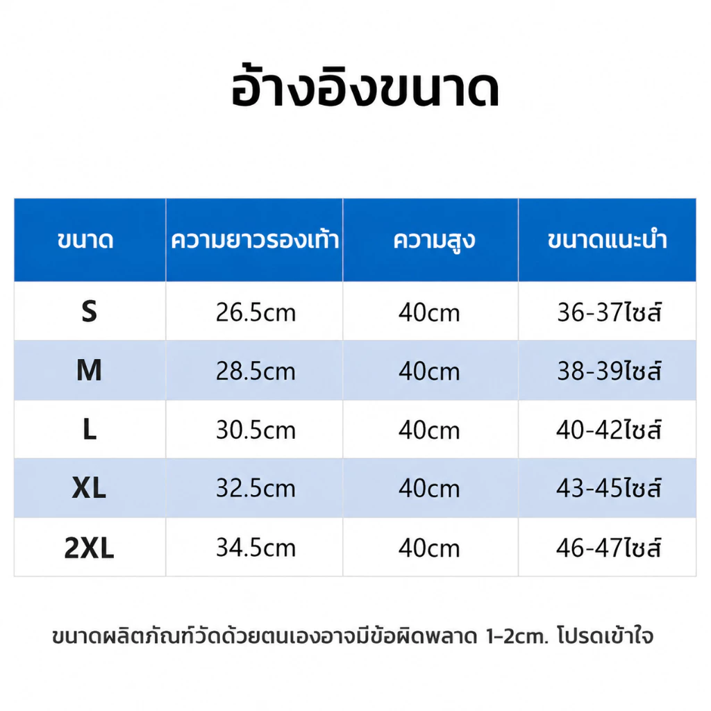 รองเท้ากันน้ำ กันฝน พื้นยางดอกกันลื่น สวมทับรองเท้าปกติ thumbnail 9