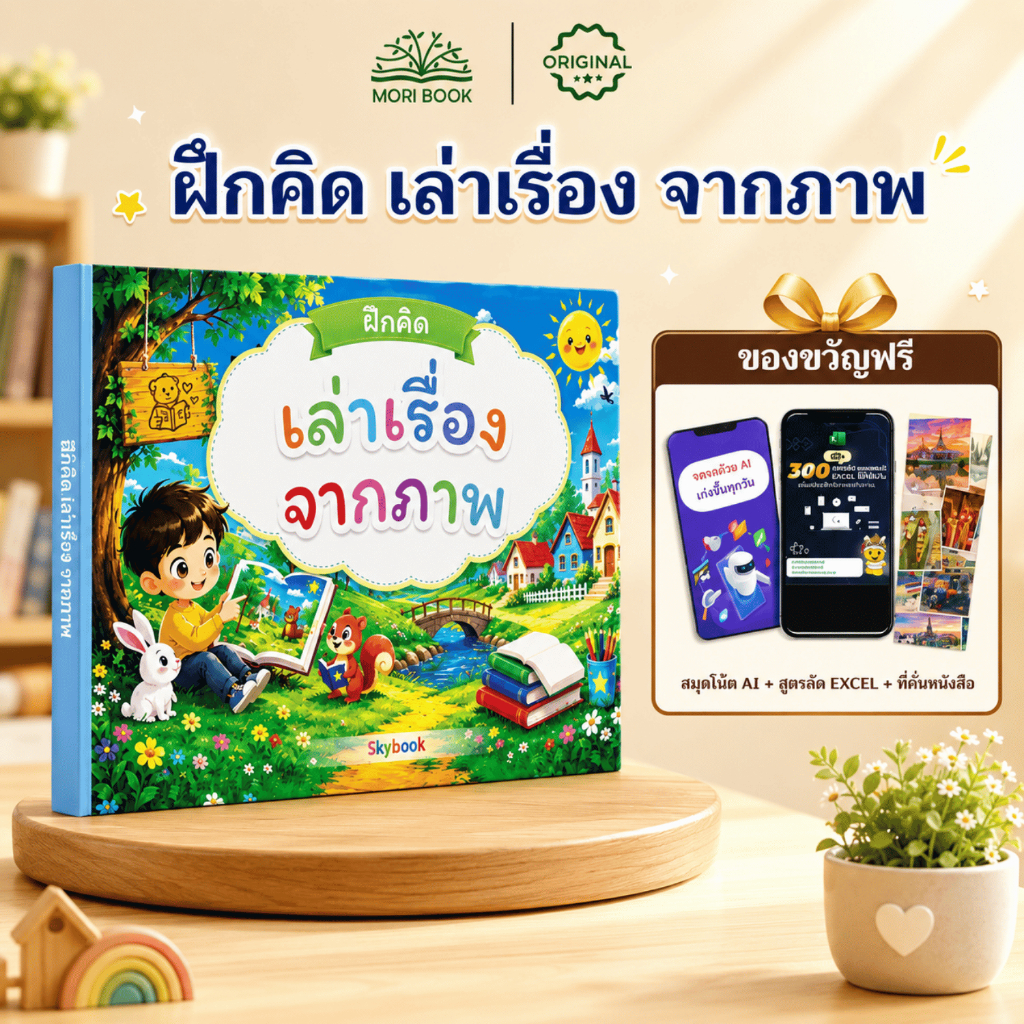 หนังสือ ฝึกคิด เล่าเรื่อง จากภาพ - Moribook - TTL88