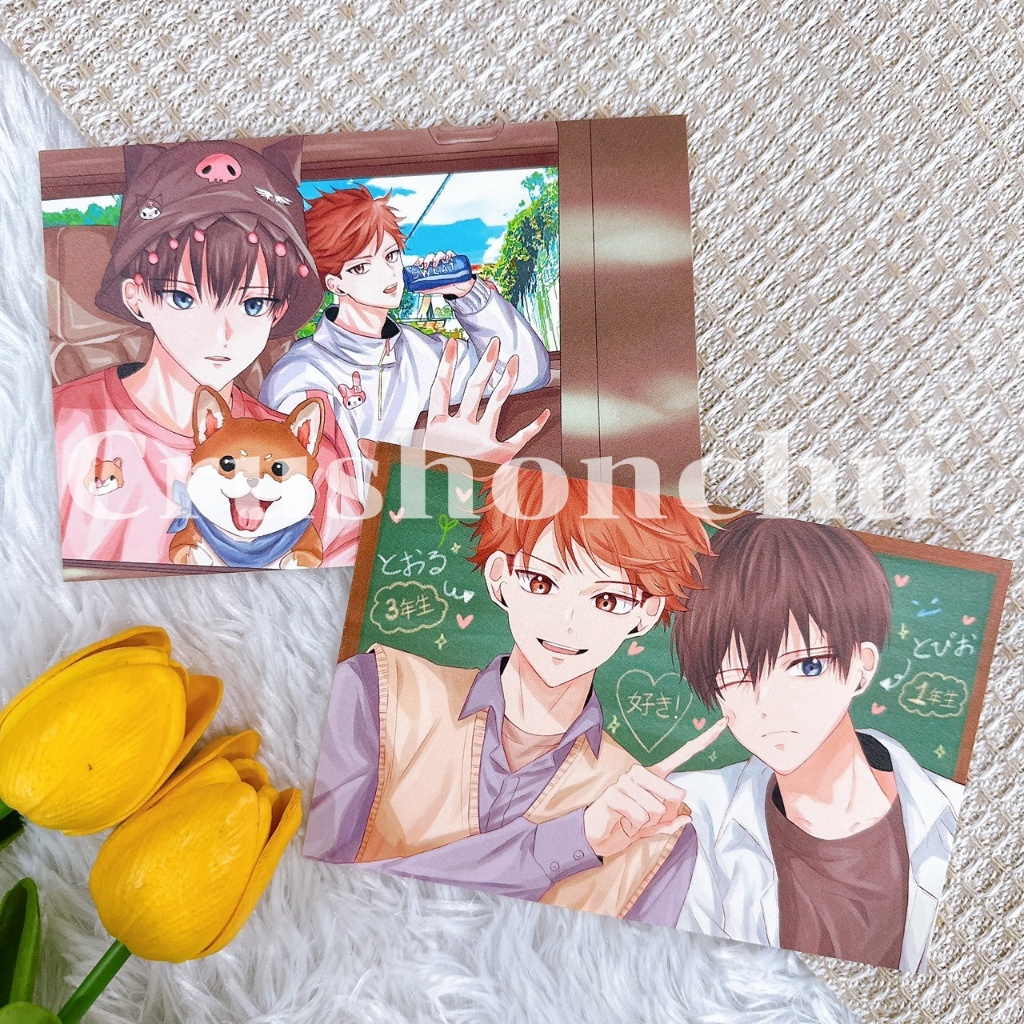 (✅พร้อมส่ง) Postcard Oikawa & Kageyama : Haikyuu! (เซ็ต 2ใบ)