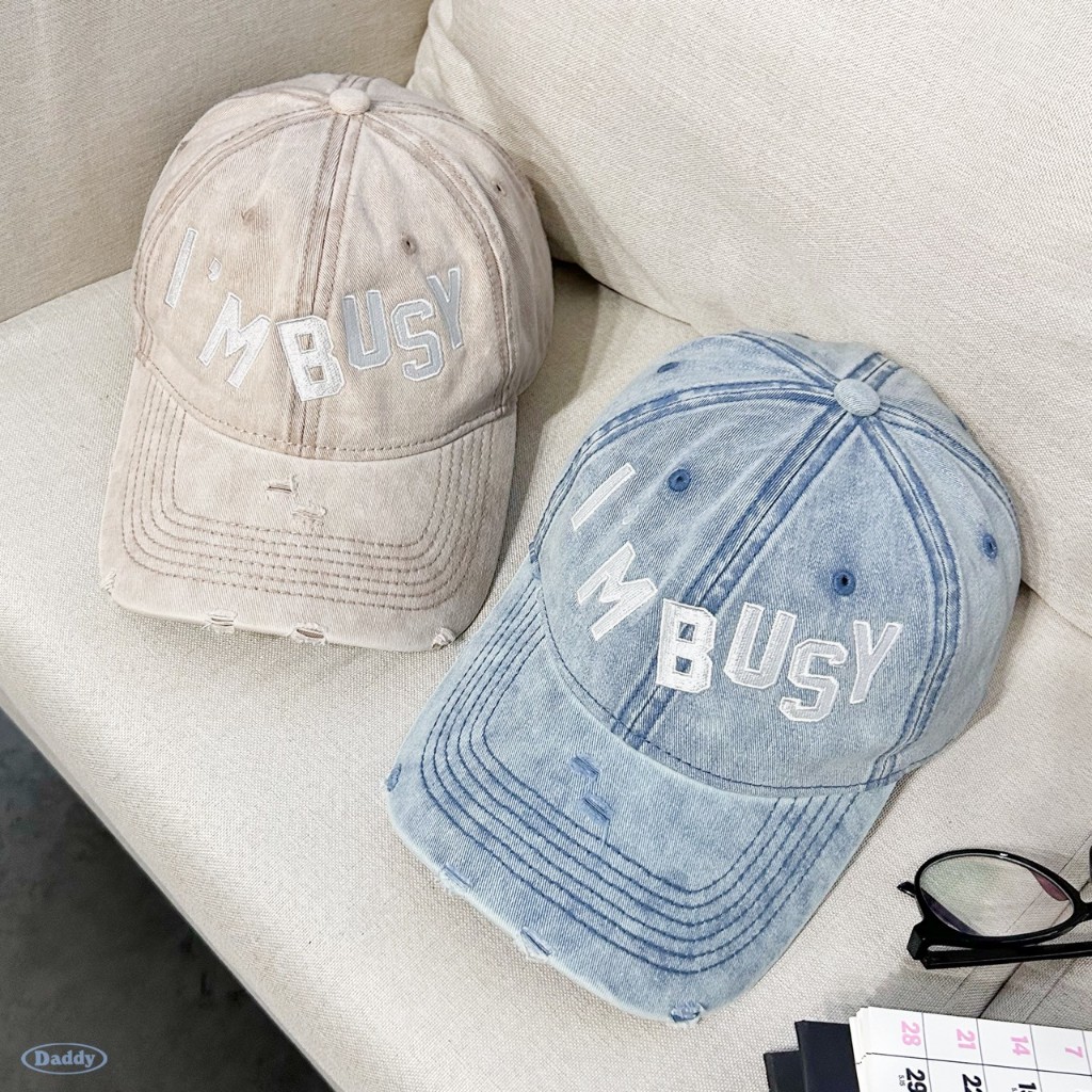 DADDYCLUB | I'm Busy Cap หมวกแก๊ป ผ้ายีนส์ สุดเท่