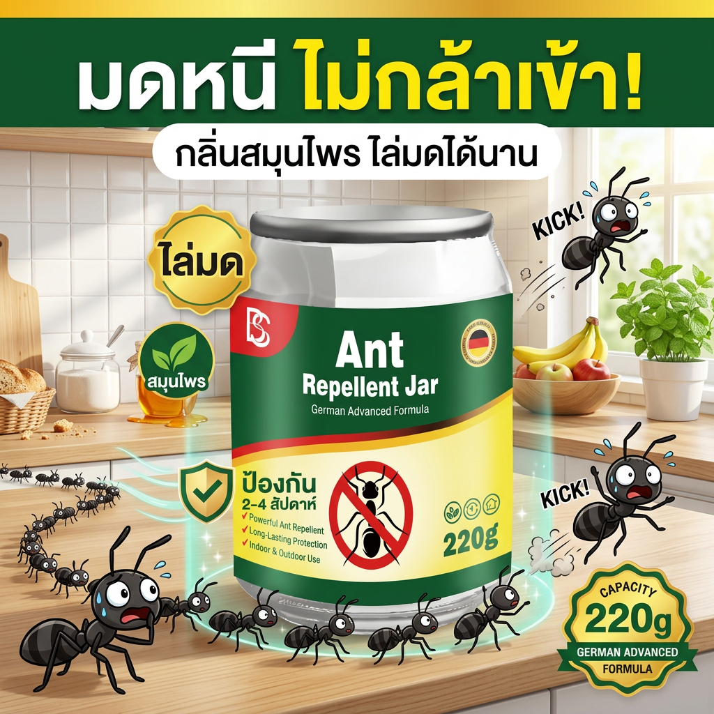 🐜ขับมดได้ยาวนาน ปลอดภัยทุกห้อง🐜มด เจลกำจัดมด เหยื่อกำจัดมด เหยื่อมด ไม่มีมดทั้งบ้าน 220g