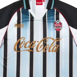 era-won | Coca Cola Jersey Oversized era-won แขนสั้น สำหรับคุณผู้ชาย ลาย Coca Cola สีฟ้า