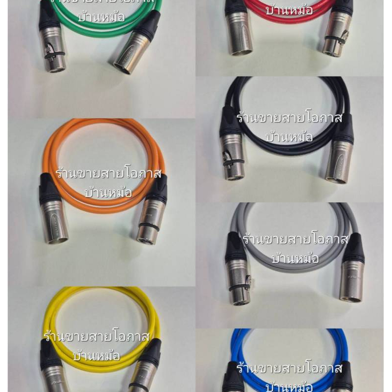 สายXLRผู้-เมียCanare L-2T2S+หัวNeutrikสายสัญญาณเสียงStereoชีลด์ถักAnalog Made in Japan ยาว 1–15 เมตร