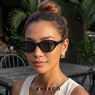 KHE&CO | Envoy แว่นกันแดดทรงแคทอาย กันแดดUV400 ฟรีซองหนัง+ผ้าเช็ดเลนส์