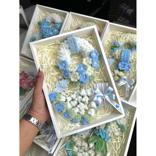 🌸งานพร้อมส่ง รหัส06/พวงมาลัยวันแม่ลวดกำมะหยี่( ใส่แบงค์3ใบ)