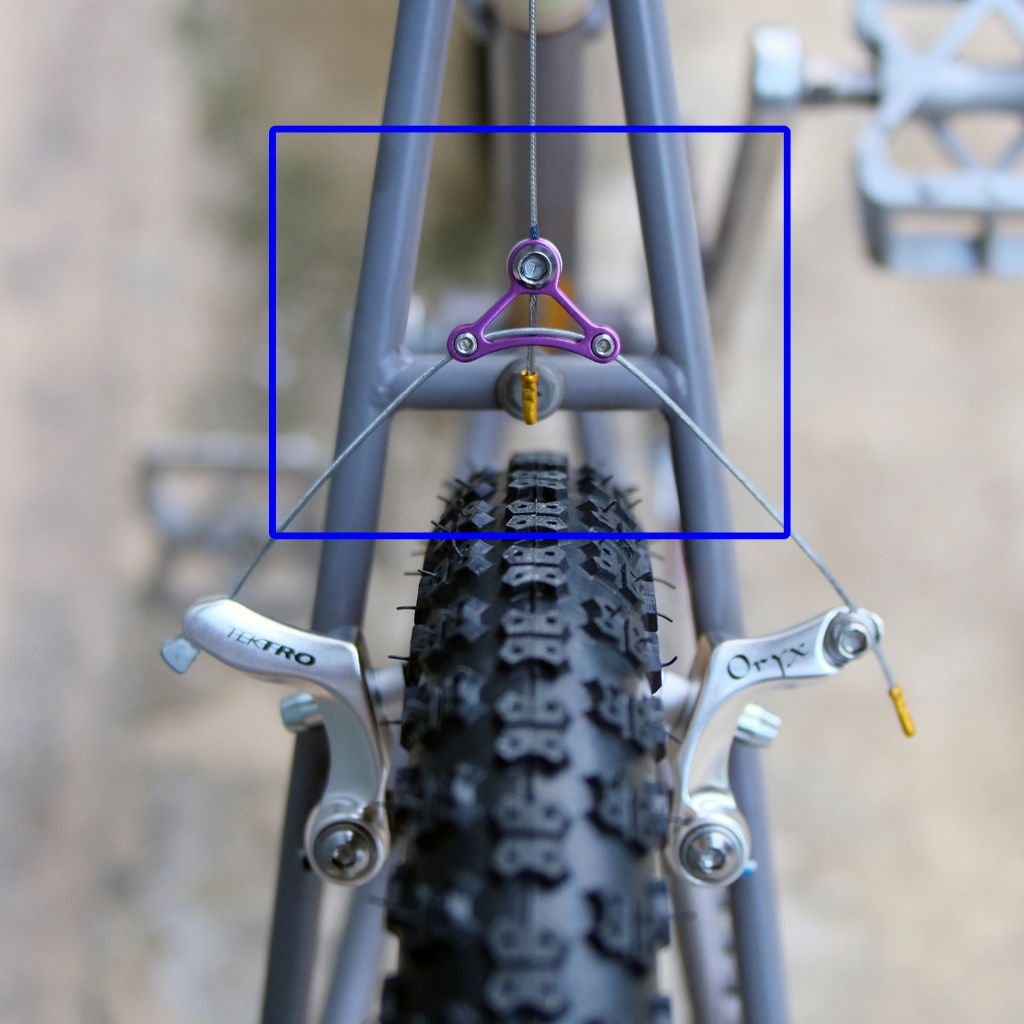 TEKTRO สามเหลี่ยมรั้งสายเบรกผีเสื้อ [cable hanger for cantilver brake]