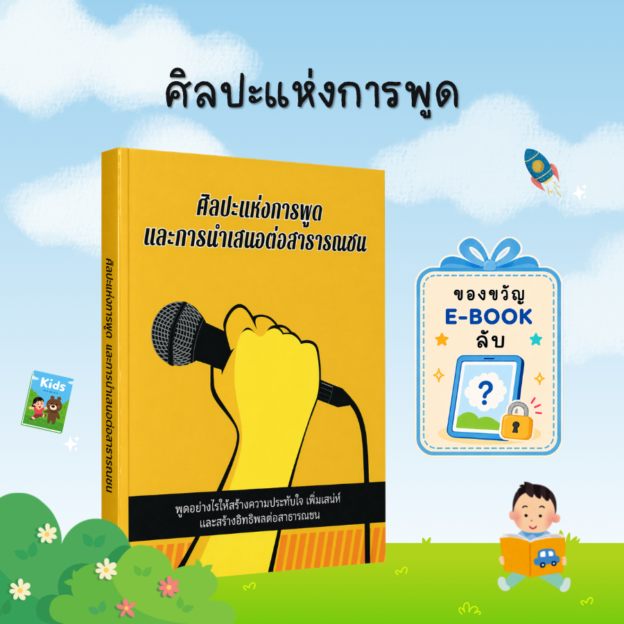 [ของขวัญพิเศษ] ศิลปะแห่งการพูด และการนำเสนอต่อสารารณชน: พัฒนาทักษะการสื่อสารและการพูดอย่างมั่นใจ - B30