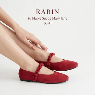 Rarin รุ่น ( Mabel ) ไซส์ 36-41 รองเท้าMary Jane Suede **เท้าอวบ เท้ากว้างเพิ่ม 1 ไซส์**