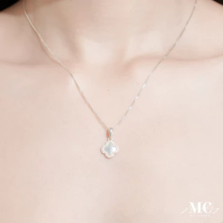 MCbrand.Jewelry🩵 สร้อยคอเงินแท้ 92.5% รุ่น Fortuna Clover🍀 ใบโคลเวอร์ โชคดี [แถมกล่อง+ใบประกัน] ใส่ติดตัวได้ ไม่ลอก