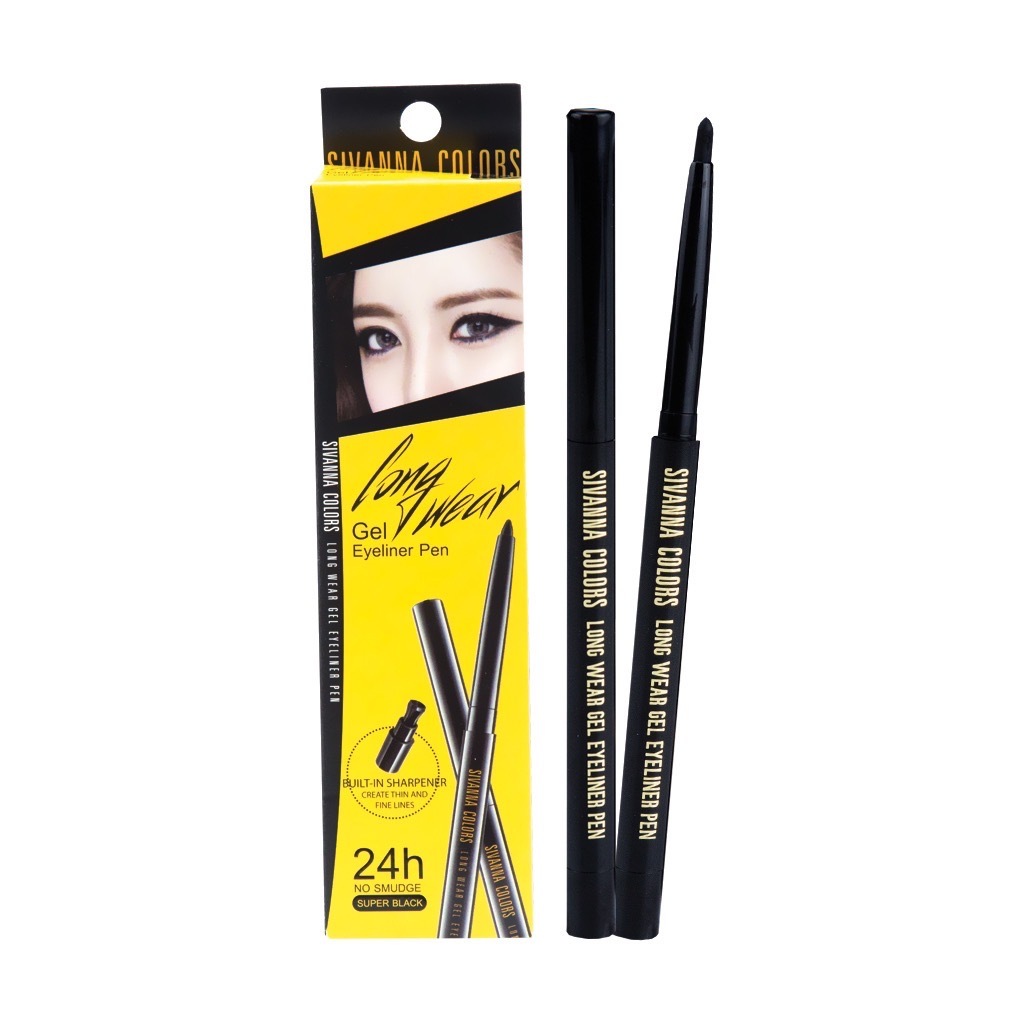 ดินสอขอบตาซีเวนน่า sivanna long wear gel eyeliner pen HF777
