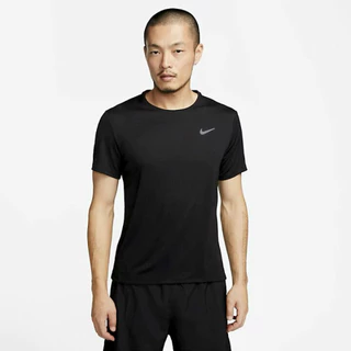 เสื้อวิ่ง Nike Dri-fit Miler UV Running Tee “Black“ ของแท้ป้ายไทย
